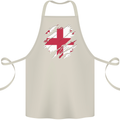Torn Georgia Flag Georgian Day Football Cotton Apron 100% Organic Natural