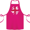 Torn Georgia Flag Georgian Day Football Cotton Apron 100% Organic Pink