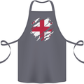 Torn Georgia Flag Georgian Day Football Cotton Apron 100% Organic Steel