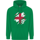 Torn Georgia Flag Georgian Day Football Mens 80% Cotton Hoodie Irish Green