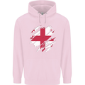 Torn Georgia Flag Georgian Day Football Mens 80% Cotton Hoodie Light Pink
