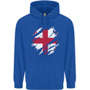 Torn Georgia Flag Georgian Day Football Mens 80% Cotton Hoodie Royal Blue