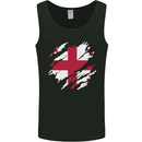 Torn Georgia Flag Georgian Day Football Mens Vest Tank Top Black