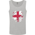 Torn Georgia Flag Georgian Day Football Mens Vest Tank Top Sports Grey