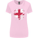 Torn Georgia Flag Georgian Day Football Womens Wider Cut T-Shirt Light Pink