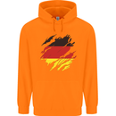 Torn Germany Flag German Day Football Childrens Kids Hoodie Orange
