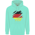 Torn Germany Flag German Day Football Childrens Kids Hoodie Peppermint