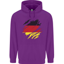 Torn Germany Flag German Day Football Childrens Kids Hoodie Purple