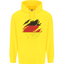 Torn Germany Flag German Day Football Childrens Kids Hoodie Yellow