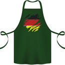 Torn Germany Flag German Day Football Cotton Apron 100% Organic Forest Green