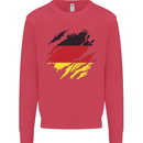 Torn Germany Flag German Day Football Kids Sweatshirt Jumper Heliconia