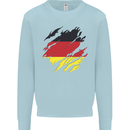 Torn Germany Flag German Day Football Kids Sweatshirt Jumper Light Blue