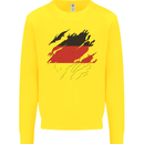 Torn Germany Flag German Day Football Kids Sweatshirt Jumper Yellow