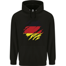 Torn Germany Flag German Day Football Mens 80% Cotton Hoodie Black