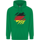 Torn Germany Flag German Day Football Mens 80% Cotton Hoodie Irish Green