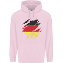 Torn Germany Flag German Day Football Mens 80% Cotton Hoodie Light Pink