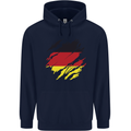 Torn Germany Flag German Day Football Mens 80% Cotton Hoodie Navy Blue