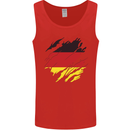 Torn Germany Flag German Day Football Mens Vest Tank Top Red