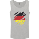 Torn Germany Flag German Day Football Mens Vest Tank Top Sports Grey