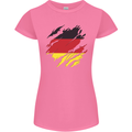 Torn Germany Flag German Day Football Womens Petite Cut T-Shirt Azalea