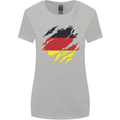 Torn Germany Flag German Day Football Womens Wider Cut T-Shirt Sports Grey