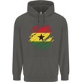 Torn Ghana Flag Ghanaian Day Football Childrens Kids Hoodie Storm Grey