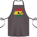 Torn Ghana Flag Ghanaian Day Football Cotton Apron 100% Organic Dark Grey