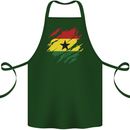 Torn Ghana Flag Ghanaian Day Football Cotton Apron 100% Organic Forest Green