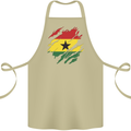 Torn Ghana Flag Ghanaian Day Football Cotton Apron 100% Organic Khaki