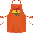 Torn Ghana Flag Ghanaian Day Football Cotton Apron 100% Organic Orange