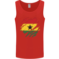 Torn Ghana Flag Ghanaian Day Football Mens Vest Tank Top Red