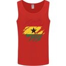 Torn Ghana Flag Ghanaian Day Football Mens Vest Tank Top Red