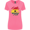 Torn Ghana Flag Ghanaian Day Football Womens Wider Cut T-Shirt Azalea