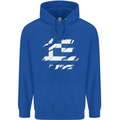 Torn Greece Flag Greek Day Football Childrens Kids Hoodie Royal Blue