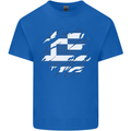 Torn Greece Flag Greek Day Football Kids T-Shirt Childrens Royal Blue
