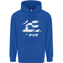 Torn Greece Flag Greek Day Football Mens 80% Cotton Hoodie Royal Blue