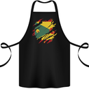 Torn Grenada Flag Grenadians Day Football Cotton Apron 100% Organic Black
