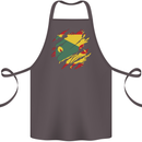 Torn Grenada Flag Grenadians Day Football Cotton Apron 100% Organic Dark Grey