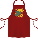 Torn Grenada Flag Grenadians Day Football Cotton Apron 100% Organic Maroon