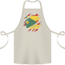 Torn Grenada Flag Grenadians Day Football Cotton Apron 100% Organic Natural