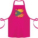 Torn Grenada Flag Grenadians Day Football Cotton Apron 100% Organic Pink