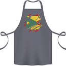 Torn Grenada Flag Grenadians Day Football Cotton Apron 100% Organic Steel