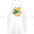 Torn Grenada Flag Grenadians Day Football Cotton Apron 100% Organic White