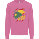 Torn Grenada Flag Grenadians Day Football Mens Sweatshirt Jumper Azalea