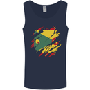 Torn Grenada Flag Grenadians Day Football Mens Vest Tank Top Navy Blue