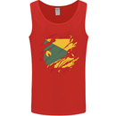 Torn Grenada Flag Grenadians Day Football Mens Vest Tank Top Red