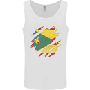 Torn Grenada Flag Grenadians Day Football Mens Vest Tank Top White