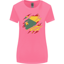 Torn Grenada Flag Grenadians Day Football Womens Wider Cut T-Shirt Azalea