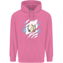Torn Guatemala Flag Guatemalan Day Football Childrens Kids Hoodie Azalea