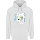Torn Guatemala Flag Guatemalan Day Football Childrens Kids Hoodie White
